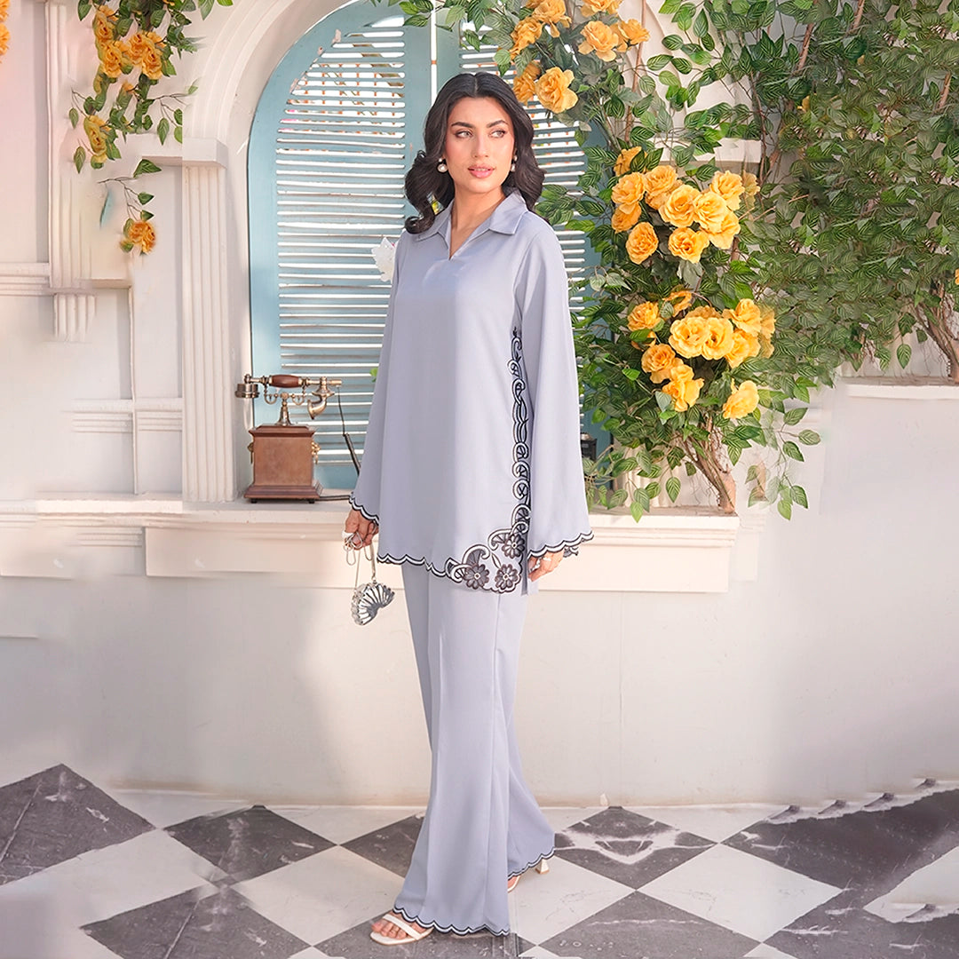 Pearl Ash Set — women's made-to-order kurta set | Sachi Vera Pakistan