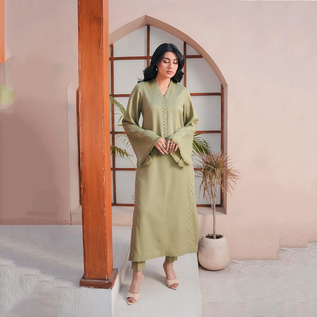 Moss Muse Set — women's made-to-order kurta set | Sachi Vera Pakistan