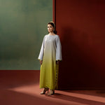 Silver Lime Ombre Set — back view | Sachi Vera Pakistan