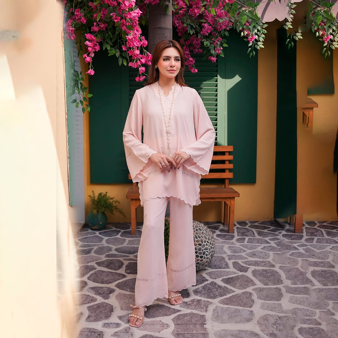 Dusty Rose Set — women's made-to-order kurta set | Sachi Vera Pakistan