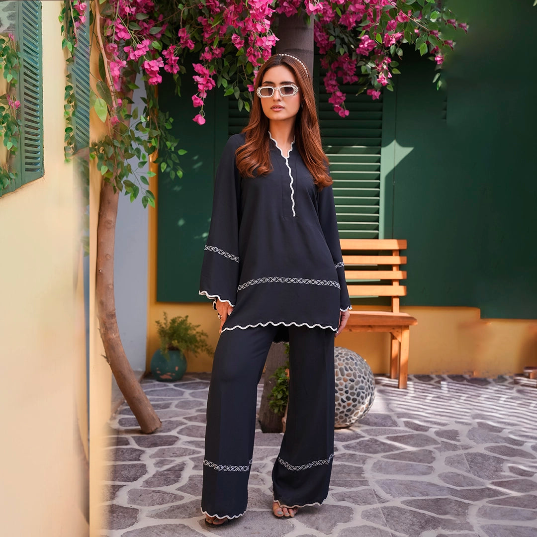 Selene Trim Set — women's made-to-order kurta set | Sachi Vera Pakistan