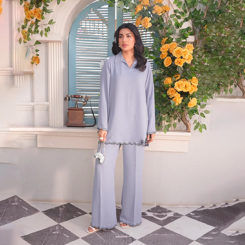 Pearl Ash Set — front view | Sachi Vera Pakistan