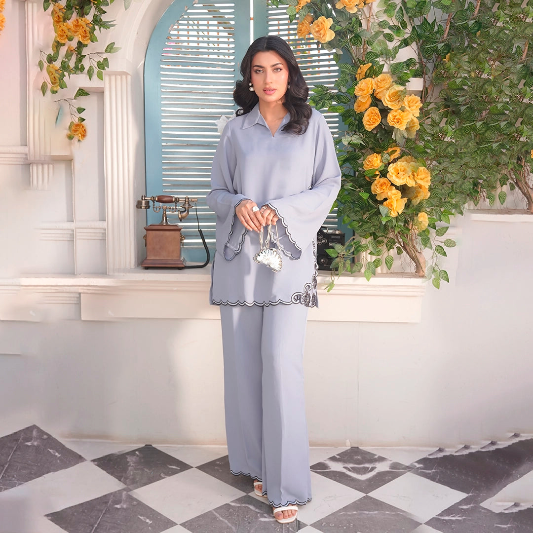 Pearl Ash Set — side view | Sachi Vera Pakistan