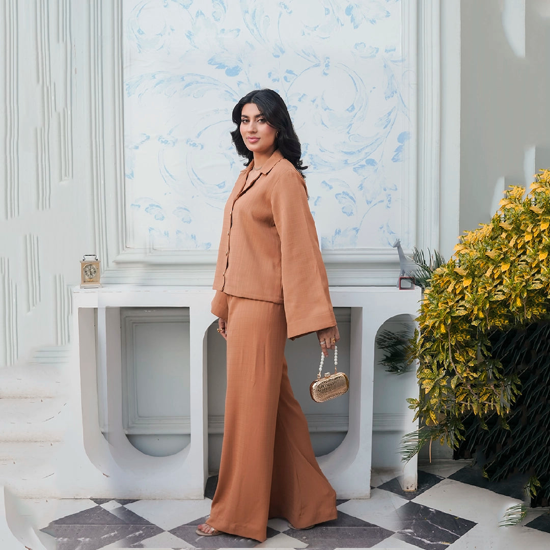 Terra Ease Co-ord — side view | Sachi Vera Pakistan