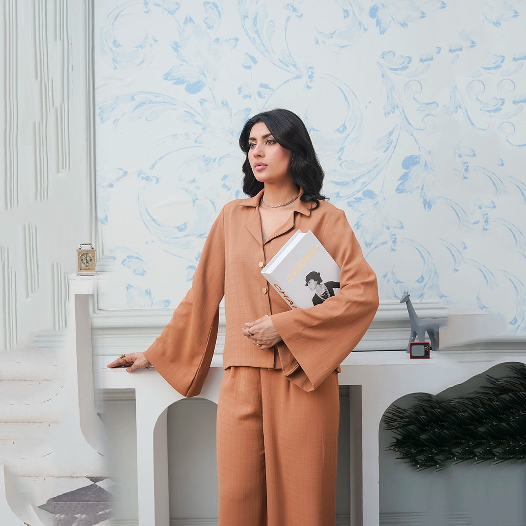 Terra Ease Co-ord — back view | Sachi Vera Pakistan