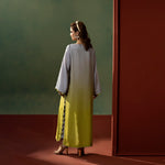Silver Lime Ombre Set — front view | Sachi Vera Pakistan