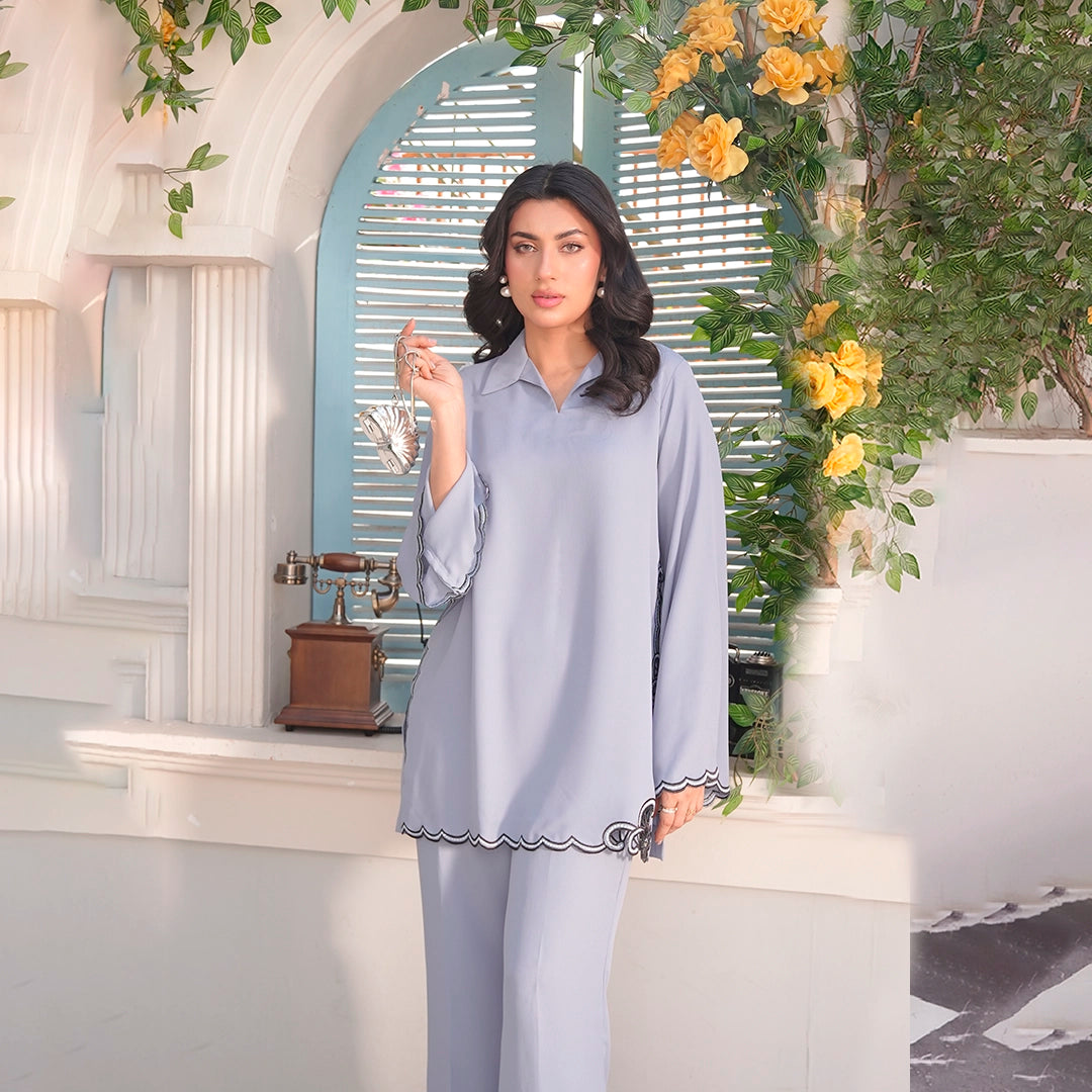 Pearl Ash Set — full look | Sachi Vera Pakistan