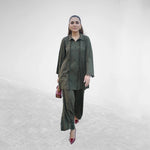 Deep Olive Set — front view | Sachi Vera Pakistan