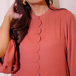 Burnt Rose Scalloped Set - Sachi Vera