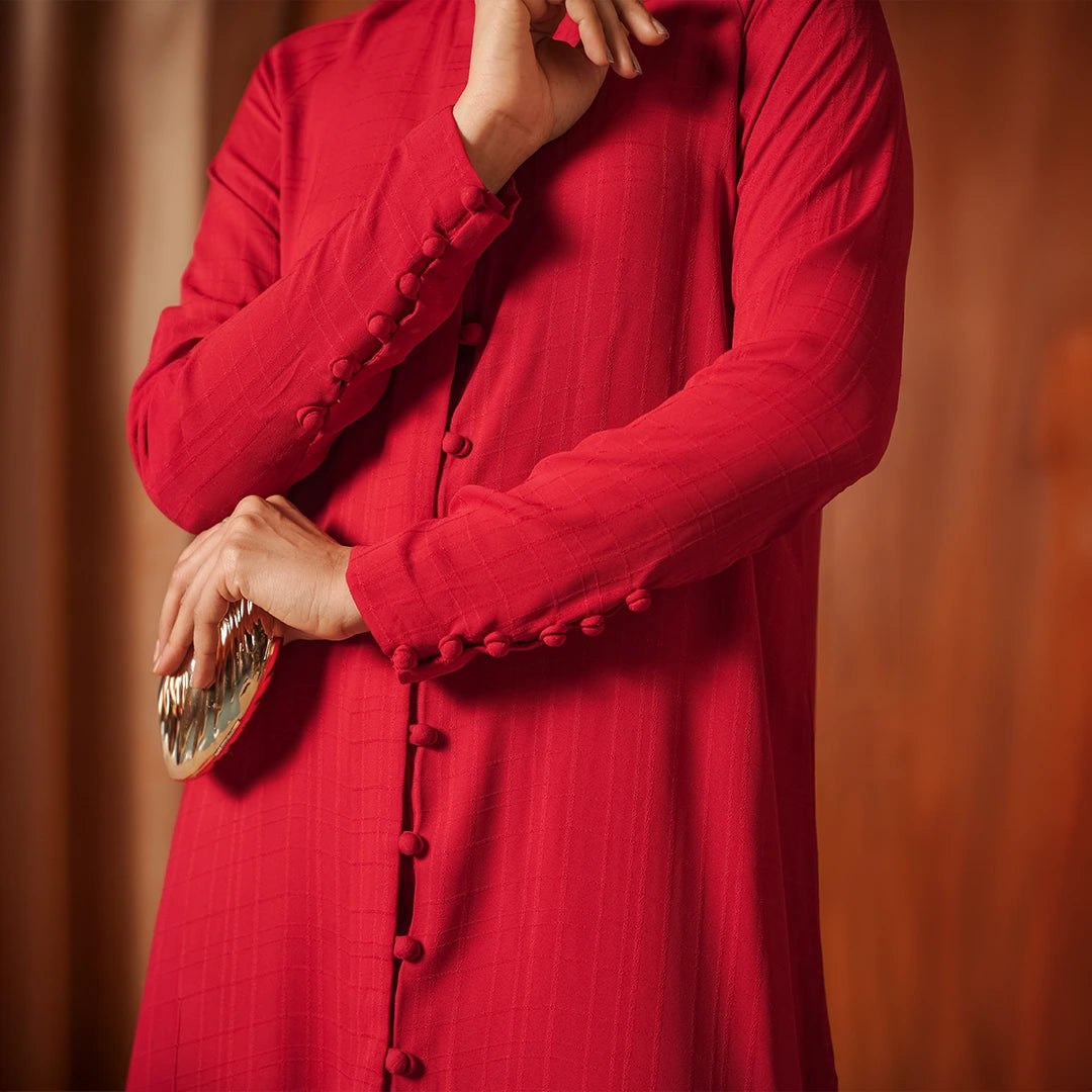 Scarlet Royale — detail view | Sachi Vera Pakistan