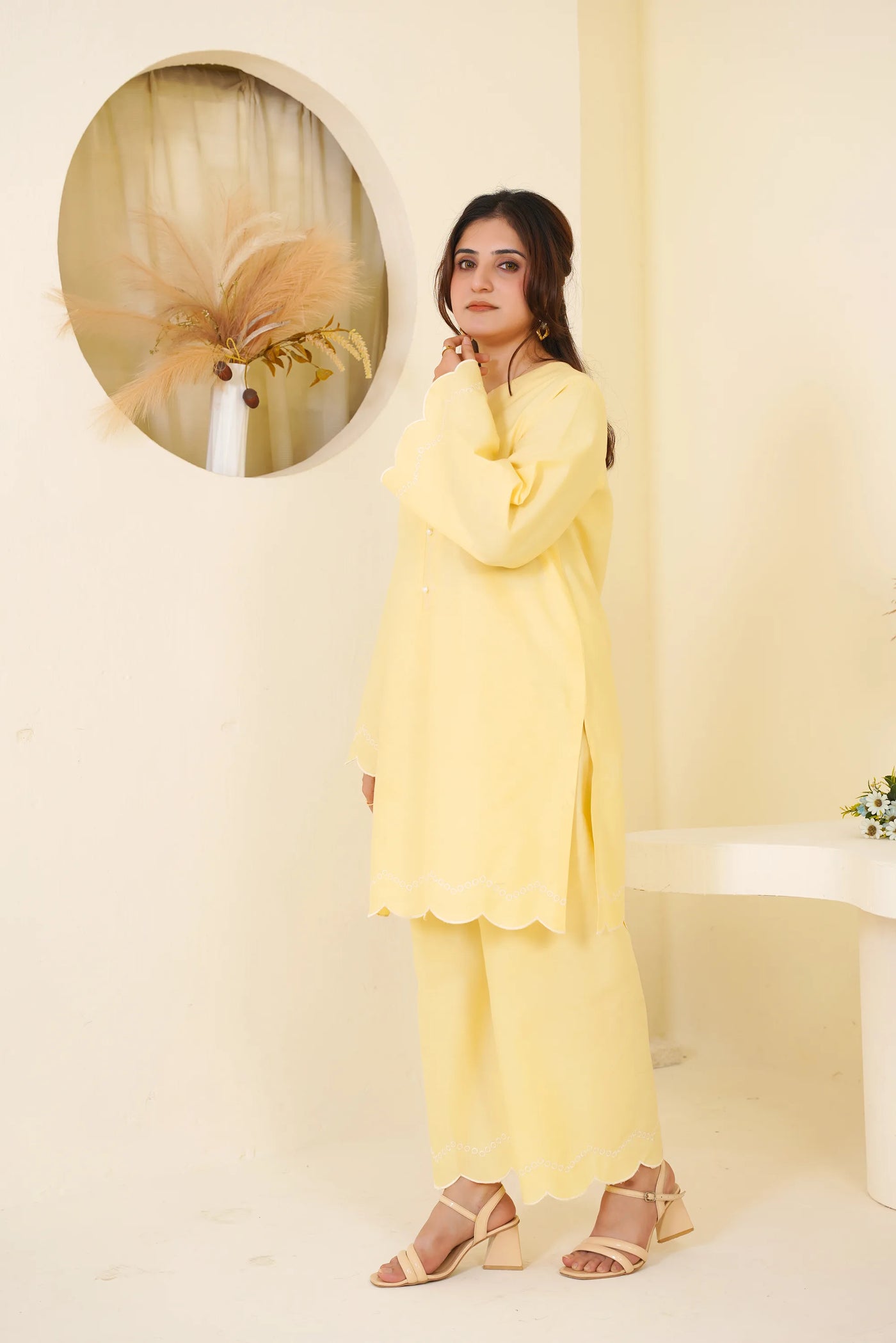Lemon Glow — women's made-to-order kurta set | Sachi Vera Pakistan