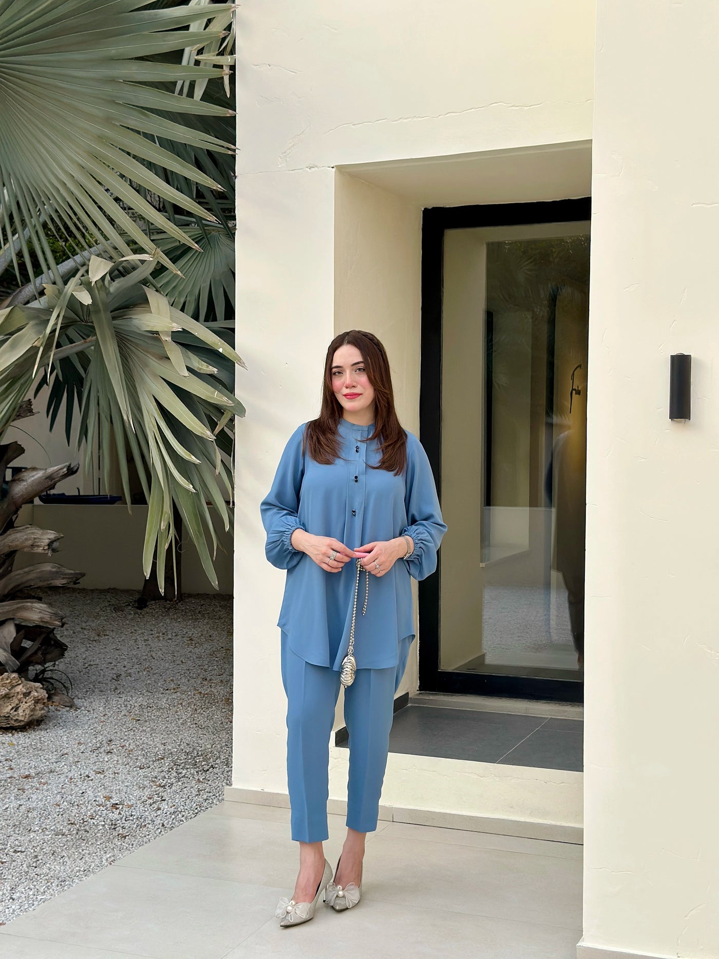 Serene Sky Blue — women's made-to-order kurta set | Sachi Vera Pakistan