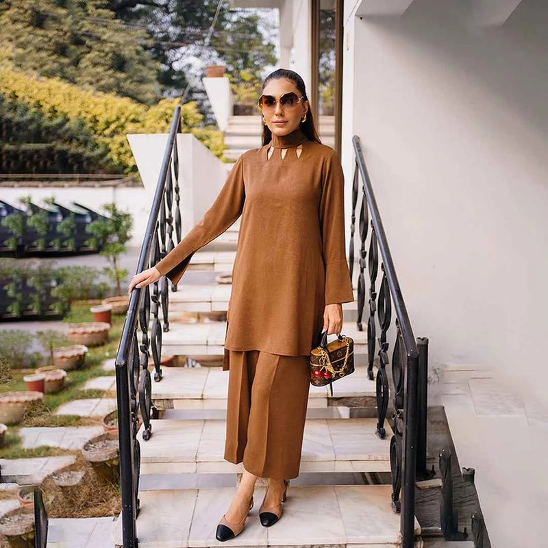 Brown Brew Set — women's made-to-order kurta set | Sachi Vera Pakistan
