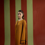 Golden Ochre Kurta — front view | Sachi Vera Pakistan