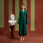 Royal Emerald Dress — women's made-to-order kurta set | Sachi Vera Pakistan