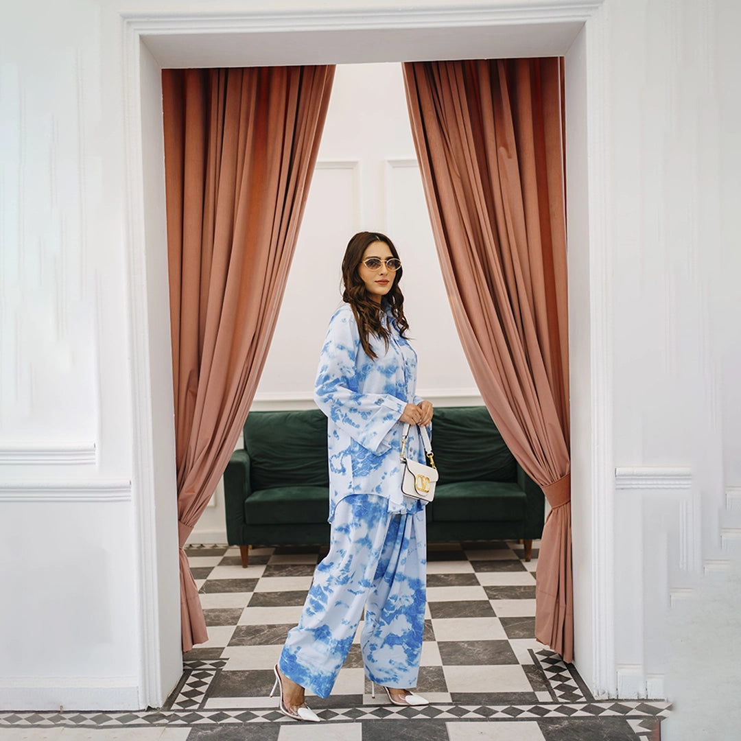 Ocean Whispers Set — full look | Sachi Vera Pakistan