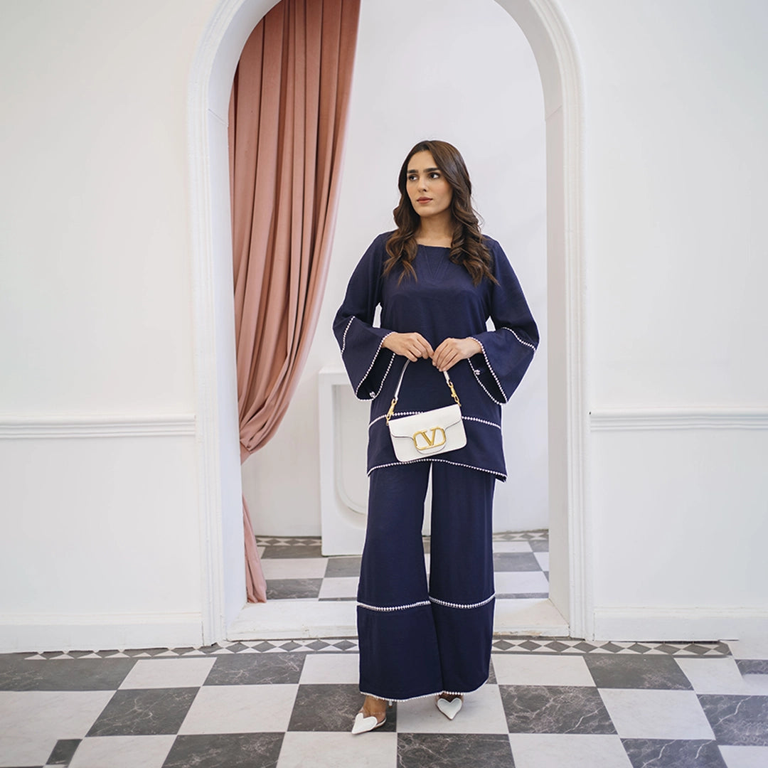 Midnight Grace — women's made-to-order kurta set | Sachi Vera Pakistan