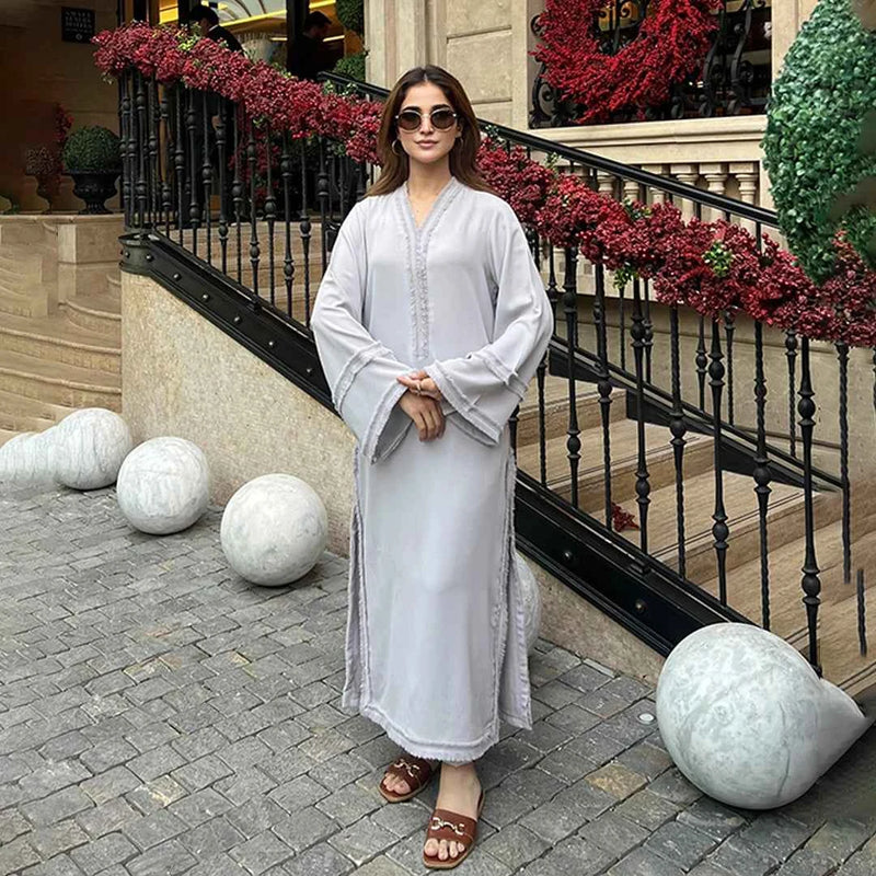 Misty Grey Dress — women's made-to-order kurta set | Sachi Vera Pakistan