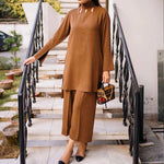 Brown Brew Set — detail view | Sachi Vera Pakistan