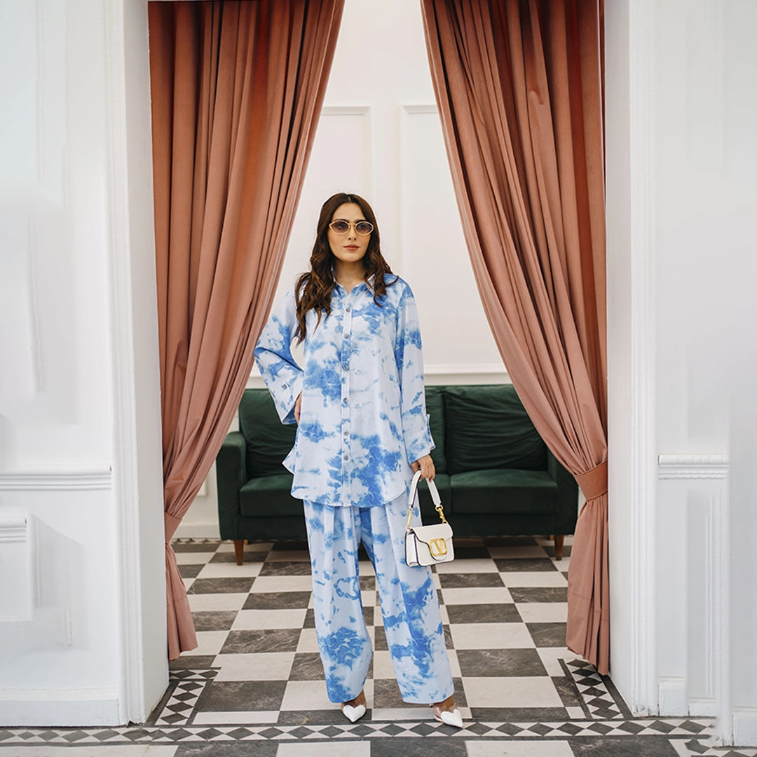 Ocean Whispers Set — women's made-to-order kurta set | Sachi Vera Pakistan