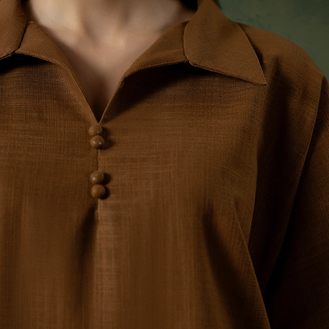 Bronze Textured Set — alternate view | Sachi Vera Pakistan