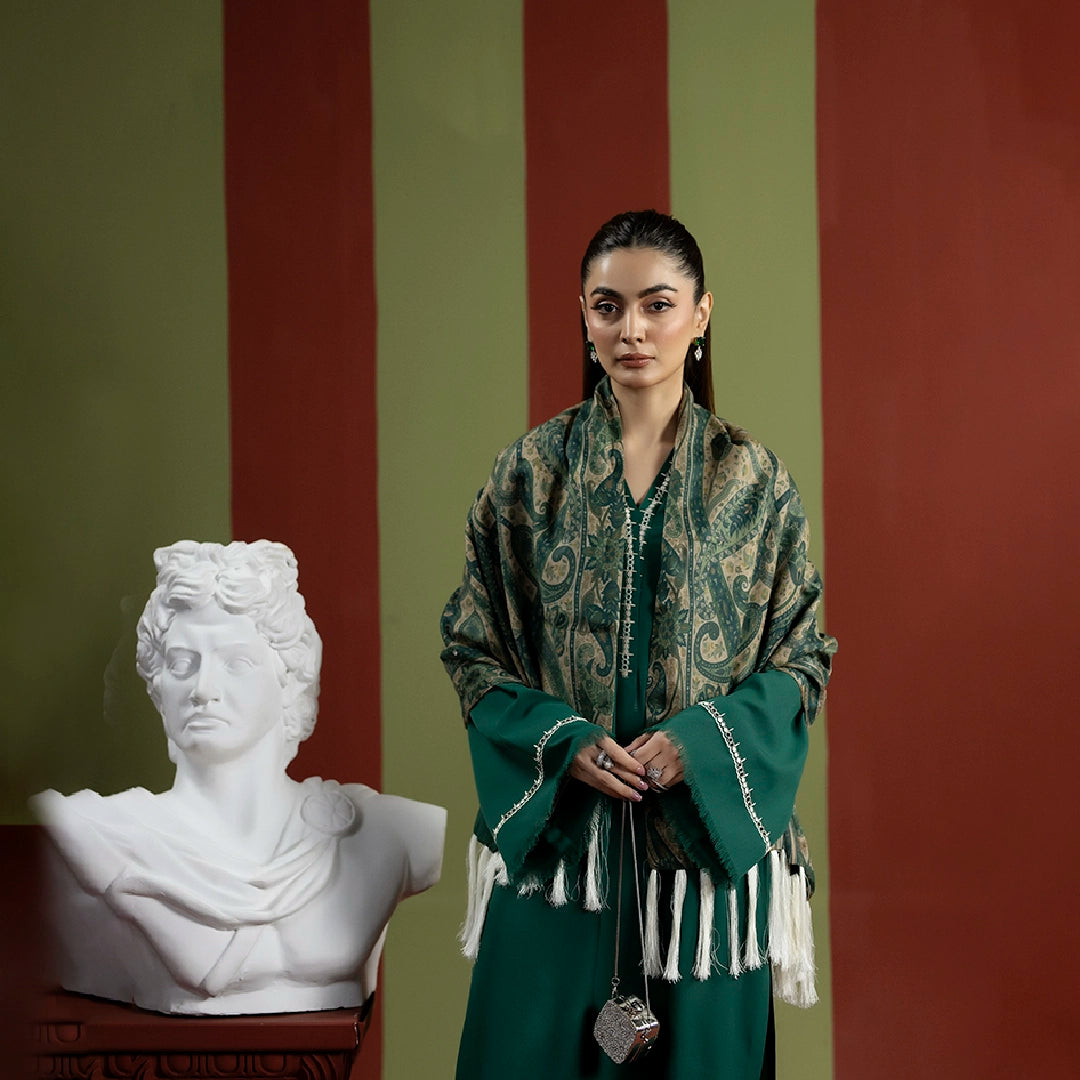 Royal Emerald Dress — alternate view | Sachi Vera Pakistan