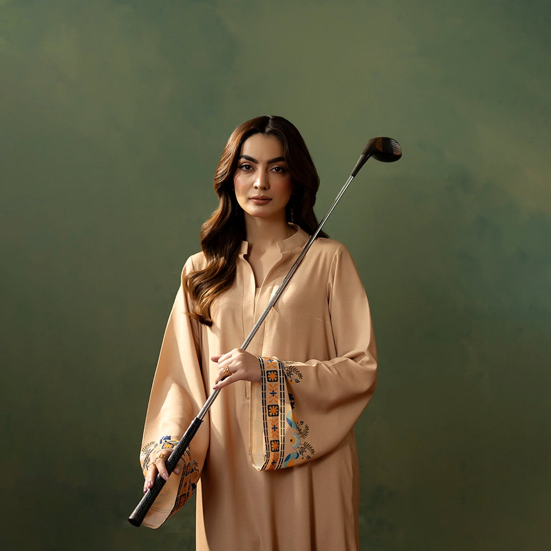 Desert Calm Printed Kurta — alternate view | Sachi Vera Pakistan