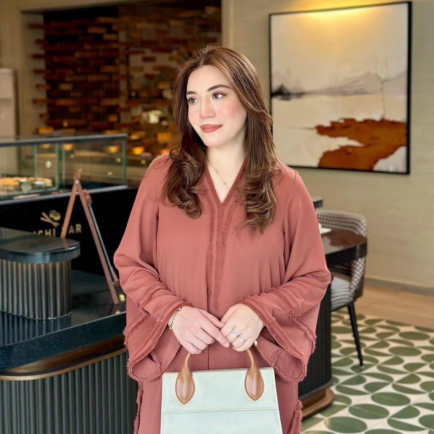 Terracotta Brown — front view | Sachi Vera Pakistan