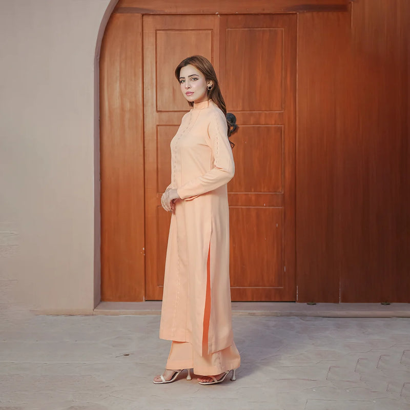 Apricot Lumière — side view | Sachi Vera Pakistan
