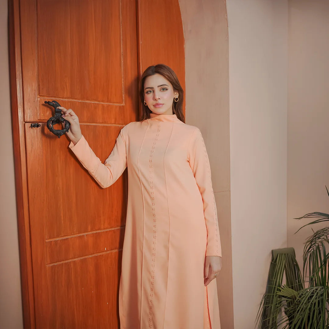 Apricot Lumière — back view | Sachi Vera Pakistan