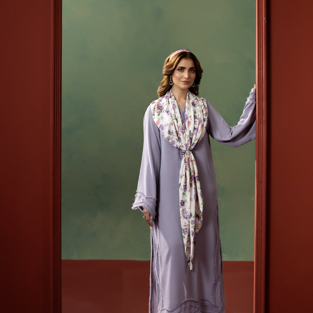 Lilac Grace Dress — alternate view | Sachi Vera Pakistan