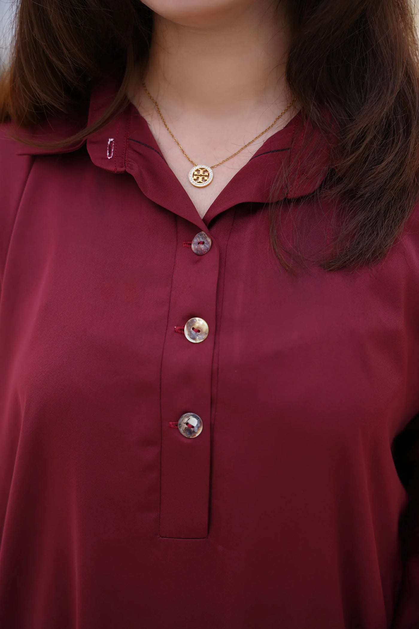 Burgundy Bliss — close-up | Sachi Vera Pakistan