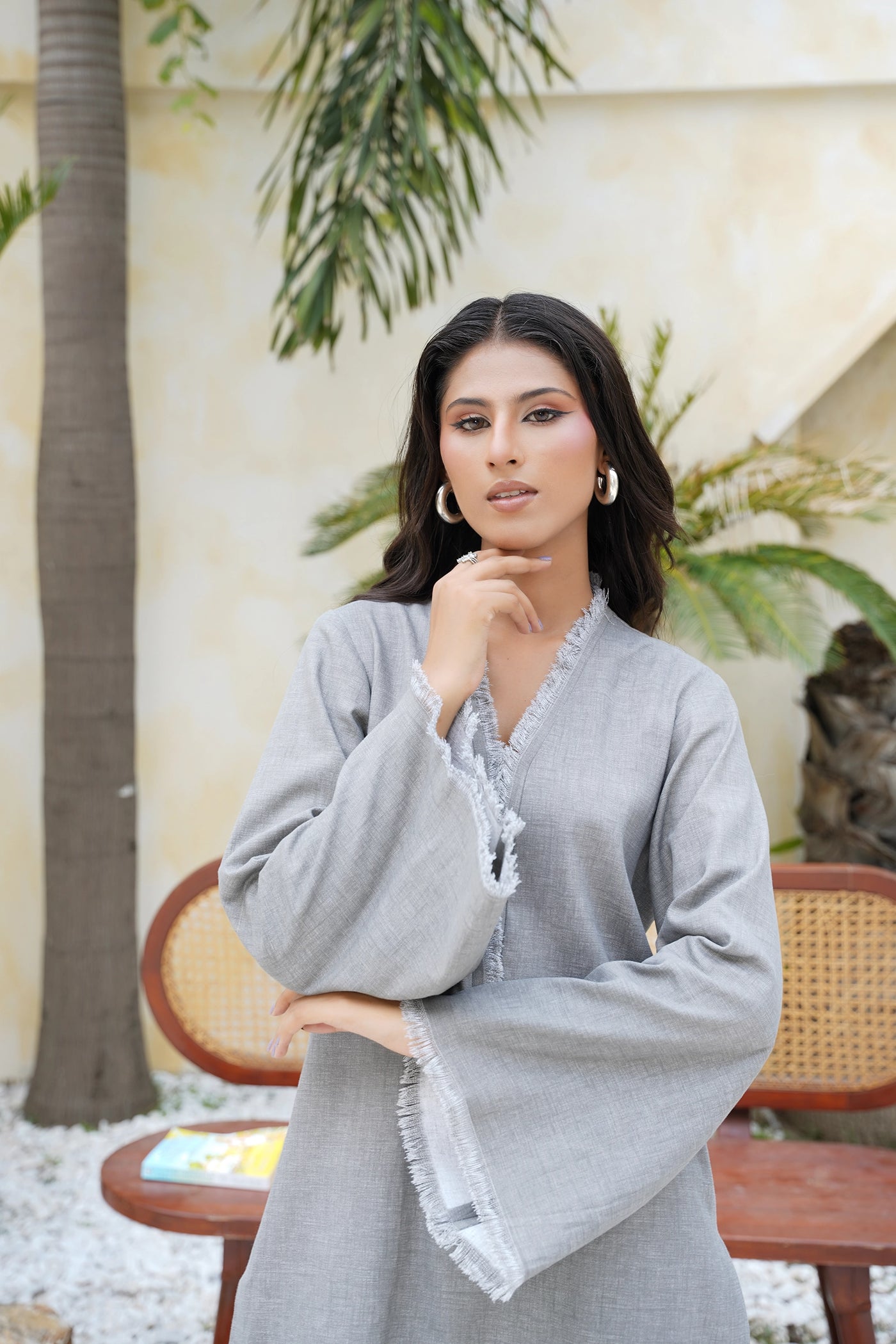Ash Grey — side view | Sachi Vera Pakistan