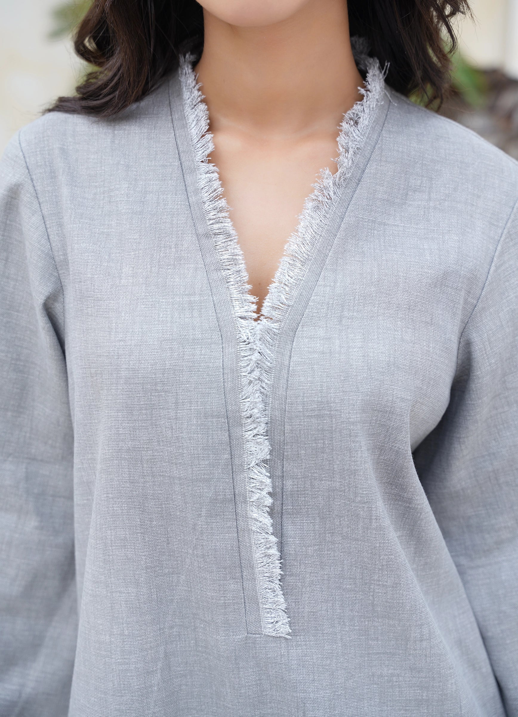 Ash Grey — back view | Sachi Vera Pakistan