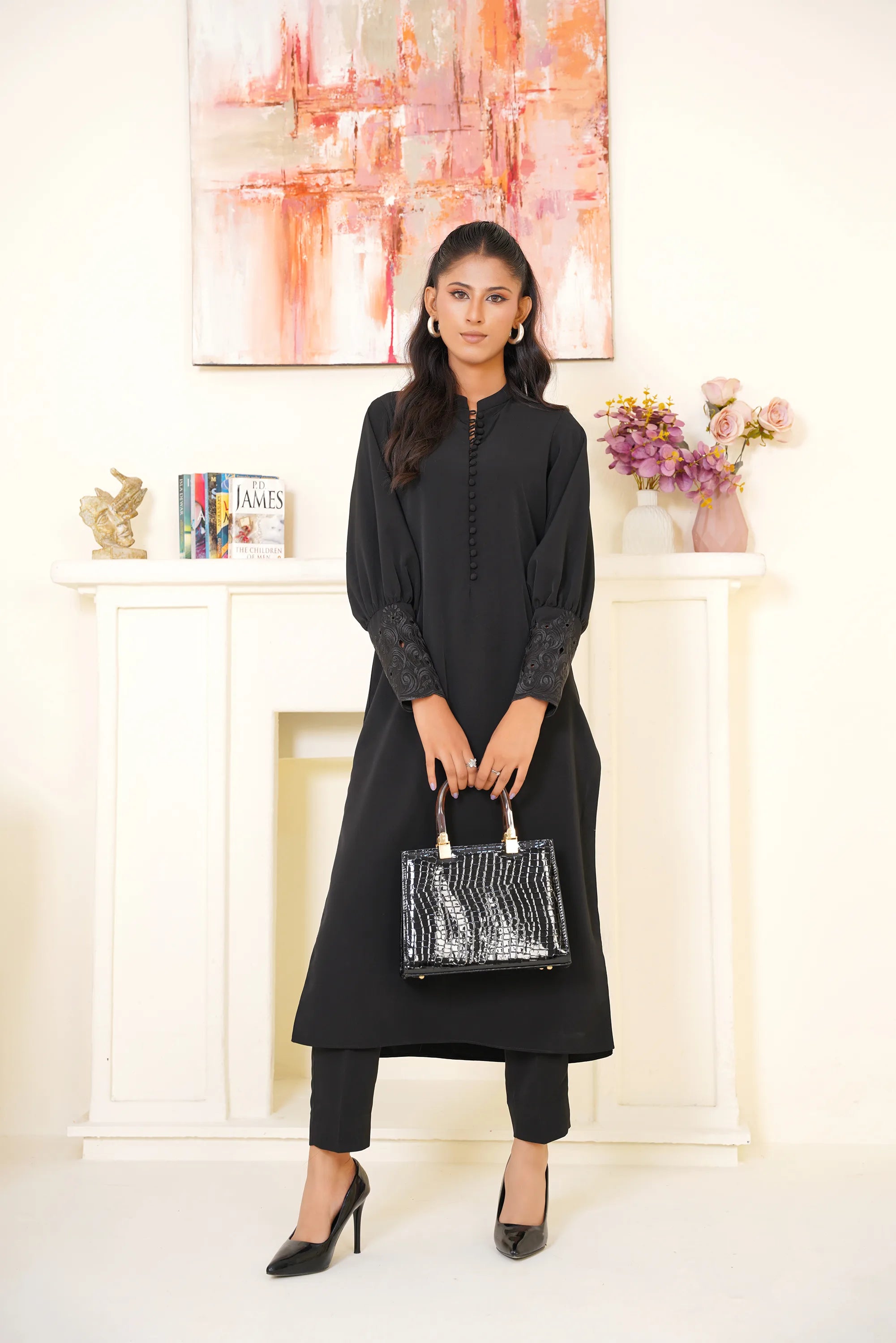 Black Luxe — front view | Sachi Vera Pakistan