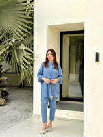Serene Sky Blue — detail view | Sachi Vera Pakistan